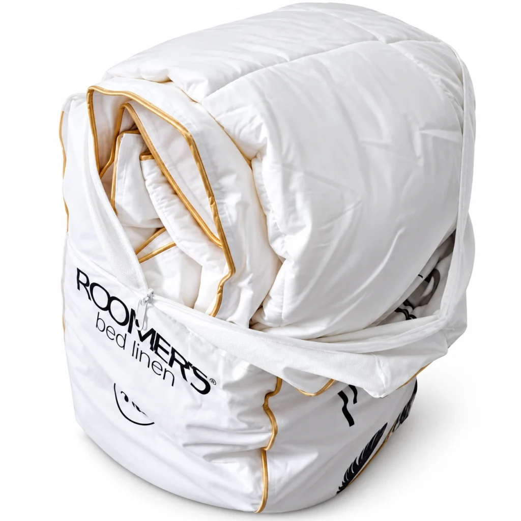 Relleno Nórdico de Plumón 90/10 – 250 g/m², 100% Algodón